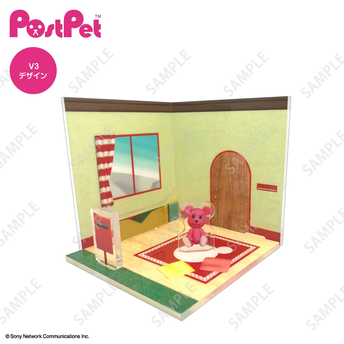 ポストペット モモのお部屋風アクリルジオラマ 「PostPet V3」