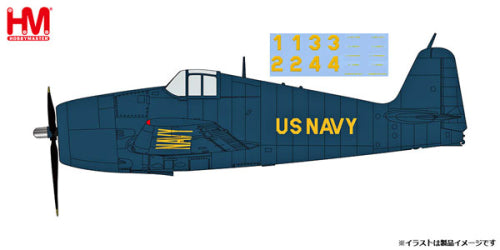 【ホビーマスターダイキャストモデル】1/72 F6F-5 ヘルキャット “アメリカ海軍 ブルーエンジェルズ 1-4番機 デカール付属版