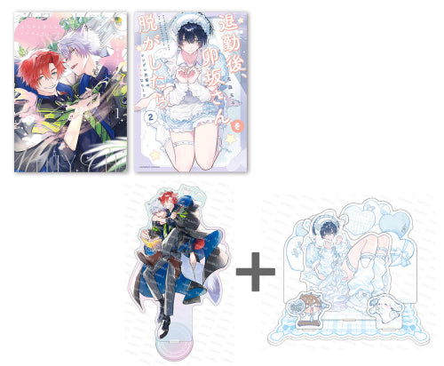 花森玉子先生「【有償特典付き】ふたりよがりなメルティチャーム(1)」「【有償特典付き】退勤後、卯坂さんを脱がしたら ?ツンデレ先輩のえっちなヒミツ(2)」2冊セット