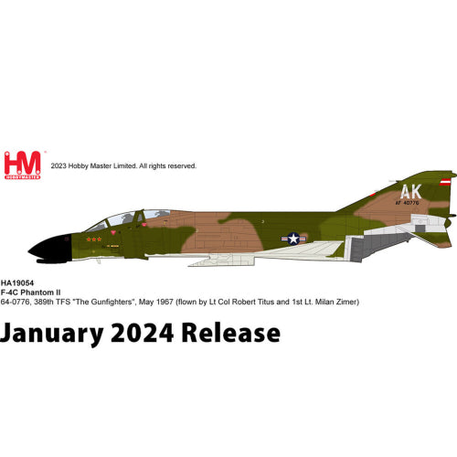 【ホビーマスター】1/72 F-4C ファントム2 “アメリカ空軍 第389戦術戦闘飛行隊 ザ・ガンファイターズ 1967″