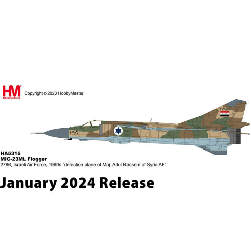 【ホビーマスター】1/72 MiG-23ML フロッガーG “シリア空軍 アドゥル・バセム少佐亡命機”