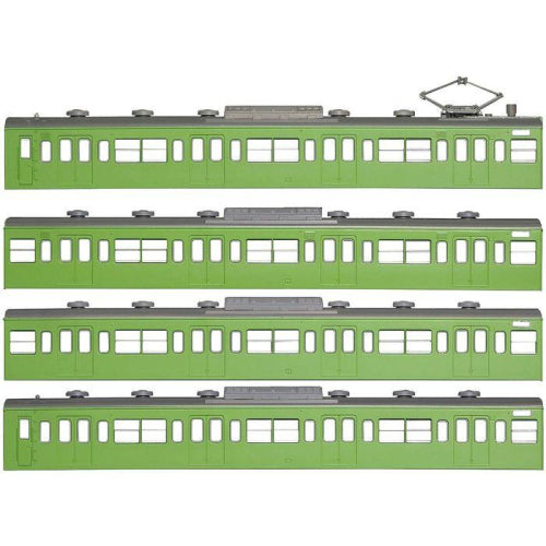 【グリーンマックス】国鉄(JR)103系 低運・非ユニット窓・冷改車・ウグイス 基本4両編成ボディキットB