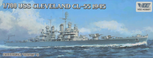 【ヴィー・ホビー】1/700 米海軍 軽巡洋艦 クリーブランド CL-55 1945年 「通常版」 ※輸入品の為、パッケージ不良による返品・交換不可