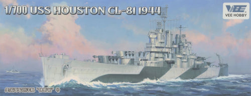 【ヴィー・ホビー】1/700 米海軍 軽巡洋艦 ヒューストン CL-81 1944年 「通常版」 ※輸入品の為、パッケージ不良による返品・交換不可